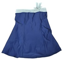 Roman&#39;s Swimsuit Dress Strapless Blue White Bow Womens 14W - $17.60