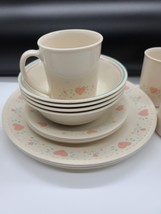 Vintage Corelle Forever Yours 16-Pc Set 4-Dinner Plates 4-Cereal Bowls 4... - $148.49