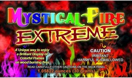 Mystical Fire Extreme Color Changing Flames (24 Packets) For Wood Burning Fire - £27.94 GBP