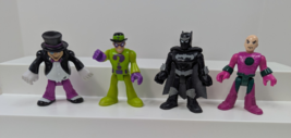 Fisher Price Imaginext DC Super Friends Batman Riddler Lex Luthor Pengui... - $9.89