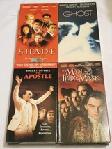 Shade, Ghost, Man With The Iron Mask &amp; The Apostle VHS Movie Lot - £11.63 GBP