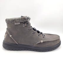 HEY DUDE Bradley Lace Up Boots Men&#39;s 9.5 Lightweight Water Resistant Fabric - $49.45