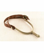 *Antique USA Army Cavalry Spur Leather Straps Brass - $68.56 CAD