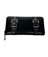 Coach Soho Zoe Double Buckle Wallet Black Nice - $741.18 MXN