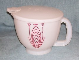 Vtg Tupperware MIX N STORe #500 Measuring Batter Bowl - 8 Cup /2 QT and Seal 696 - £15.90 GBP