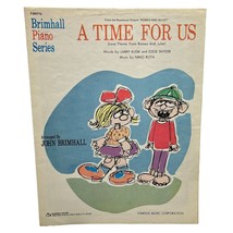 A Time for Us Vintage Piano Sheet Music 1968 Love Theme Romeo and Juliet EASY - $7.49