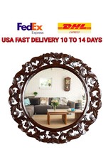 Wall Mirror for bathroom bedroom decor Living Room wooden 16 inch - $68.38