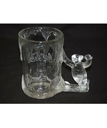 Vintage 1997 Coca Cola Coke 3D Drinking Mug Stein w Bear Handle Clear Fr... - £23.36 GBP