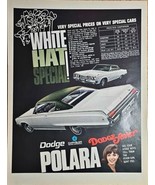 1968 Vintage Print Ad-DODGE CHRYSLER POLARA-Dodge Fever-White Hat Specia... - $252.22 MXN