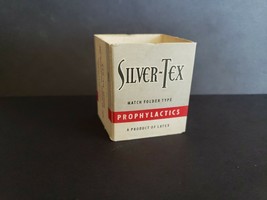 Vintage Silver Tex Condom Pack Sleeve Akwell Corp Akron Ohio New Old Stock - £10.21 GBP