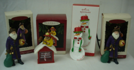 4 Hallmark Keepsake Ornaments 1995 North Pole 911 Merry Olde Santa Kiss the Cook - £12.65 GBP