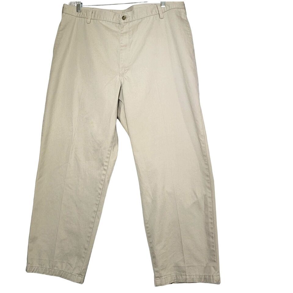 Wrangler Men's Pants Size 42x30 Light Beige Tan Premium Work Hiking Camping - £7.76 GBP