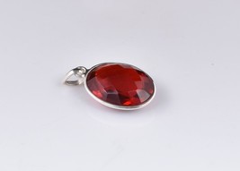925 Sterling Silver Red Tourmaline Handmade Ethnic Women Pendant Gift PS-2598 - £36.56 GBP