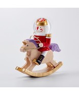 Tydus Rocking Horse Nutcracker Snow Globe w/o Music 65 MM (Red) - $879.31 MXN