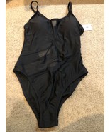 Women&#39;s Mesh Front One Piece Swimsuit - Shade  Shore Black M - £12.48 GBP