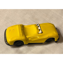 Marx 1950&#39;s Tin Friction Car Yellow Roadster Japan - $17.10