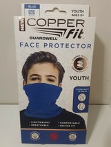 Copper Fit Guardwell Face Protector Mask Youth Blue Brand New Copper Infused - £3.94 GBP