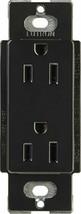 Lutron CARS-15-TR-BL (Black Gloss) Electrical Socket Receptacle Claro 15A Tamper - £5.88 GBP