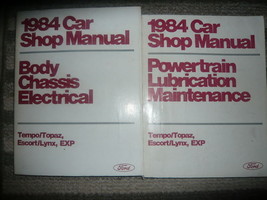1984 Ford Tempo Mercury Topaze Service Atelier Réparation Manuel Set Usine Books - $14.95