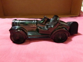 Vintage Avon Green Bottle Car Straight Eight Mens Wild Country Aftershave - $6.50