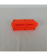 NERF Vortex 10 Round Clip Soft Foam Toy Discs Orange Spring Loaded TESTED - £9.90 GBP