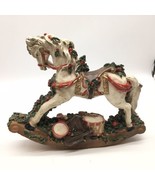 Vtg Christmas Holidays Rocking Horse Presents Figurine 14”Lx11.5”H Floor... - £19.65 GBP
