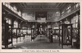 Lindbergh Trophies Jefferson Memorial St. Louis MO Postcard PC569 - $14.99