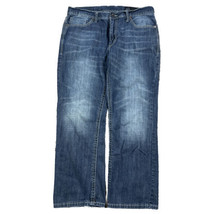 TK Axel Jeans men&#39;s 36x30 bootcut Dark blue denim pants Y2K Modern Wide Leg - £18.46 GBP