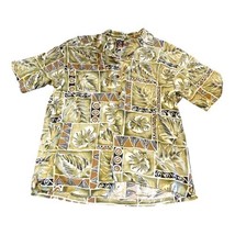 Quiksilver Shirt Mens XL Silver Collection Comfort Hawaiian Camp Shirt T... - £18.00 GBP