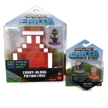 MINECRAFT Earth Lot Carry-Along Potion Case &amp; Boost Minis Mojang Ages 6+ - £24.78 GBP