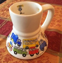 Vintage 80s Auto Car - Coffee Travel No Spill Mug - St. Paul Minnesota - £30.85 GBP