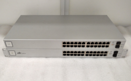 Lot of 2x Ubiquiti UniFi US-24 24 Port Network Switch - £233.54 GBP