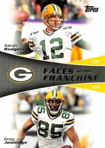 2011 Topps Faces Of The Franchise #FFRJ Aaron Rodgers &amp; Greg Jennings  - £0.66 GBP