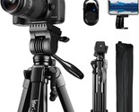 A Tripod, A 60-Inch Camera Tripod Stand Made Of Aluminum For Photography... - $44.97