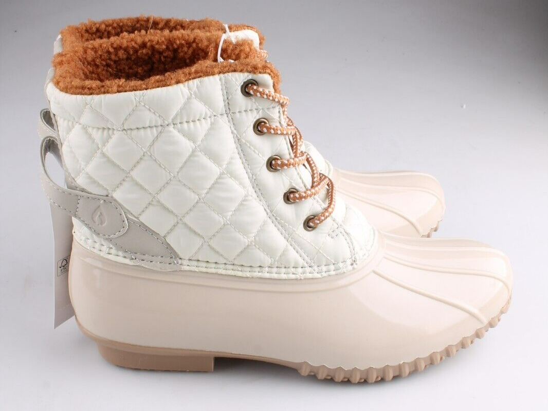 Sporto Andie Damen Isoliert Wasserdicht Und Abweisende Ente Stiefel Ivory 11 Neu Item image 3