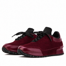 Vinci The Hudson Burgundy Suede Leather Men Sneaker image 2