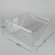 Lower Meat Pan Crisper Drawer For Whirlpool ED2KVEXVL00 ED5KVEXVQ01 ED5KVEXVQ07 - $54.10