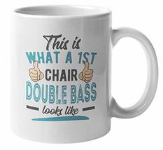 Make Your Mark Design First Chair Double Bassist Cool Coffee &amp; Tea Mug for Music - £15.85 GBP+
