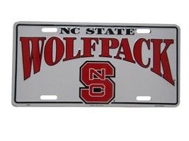 North Carolina Wolfpack NCS State 6&quot;x12&quot; Aluminum License Plate Tag - $4.88