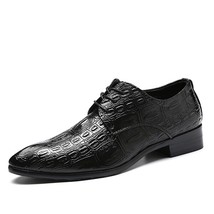 Men Classic Business Formal Shoes Pointed Toe leather shoes Retro Men Oxford Wed - £51.10 GBP