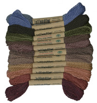 Valdani Thread Size 8 2-ply Wool 12-Skeins Sampler Primitive Art - £38.40 GBP