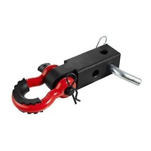 VEVOR 2&quot; Trailer Shackle Hitch Receiver D-Ring Recovery for Truck Jeep 65900 lbs - £45.68 GBP