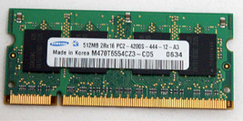 NEW Laptop 512mb DDR2 PC4200 RAM Memory 417051-001 533mhz Compaq Presario - £5.23 GBP