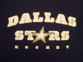 NHL Dallas Stars Hockey black distressed T Shirt L - £11.95 GBP