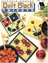 Annie&#39;s Attic Plastic Canvas Quilt Block Trivets Patterns Vintage 1993 - £4.55 GBP