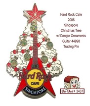 Hard Rock Cafe 2006 Singapore Christmas Tree  Dangle Ornaments 44998 Trading Pin - $14.95