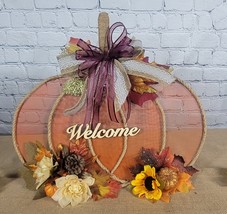Pumpkin Floral Décor, Splatter Screen Centerpieces, Seasonal Fall Décor, Harvest - £27.95 GBP