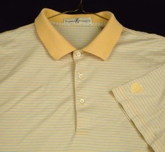 Fairway &amp; Greene Men Yellow Golf Shirt FCC 1958 Fairmount Country Club S... - £12.84 GBP