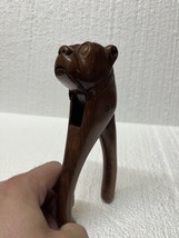 Antique Swiss black Forest carved Dog Boxer Pit bull Nutcracker 7.5” - $247.49