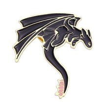 How To Train Your Dragon Movie Toothless Flying Die-Cut Metal Enamel Pin... - $6.89